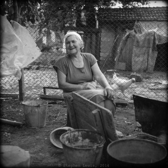 Village of Kamen Bryag, 2005. Rolleiflex Xenotar f2.8, 400 ASA C41 process b/w film, scan of print.