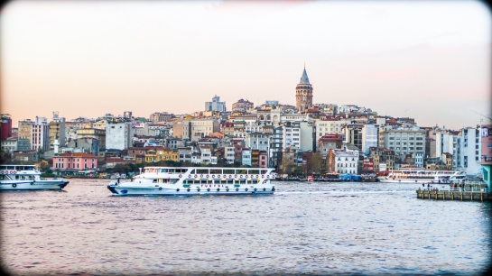 Dusk, Galata, Istanbul, 2013. Panasonic LX3. Click to enlarge.